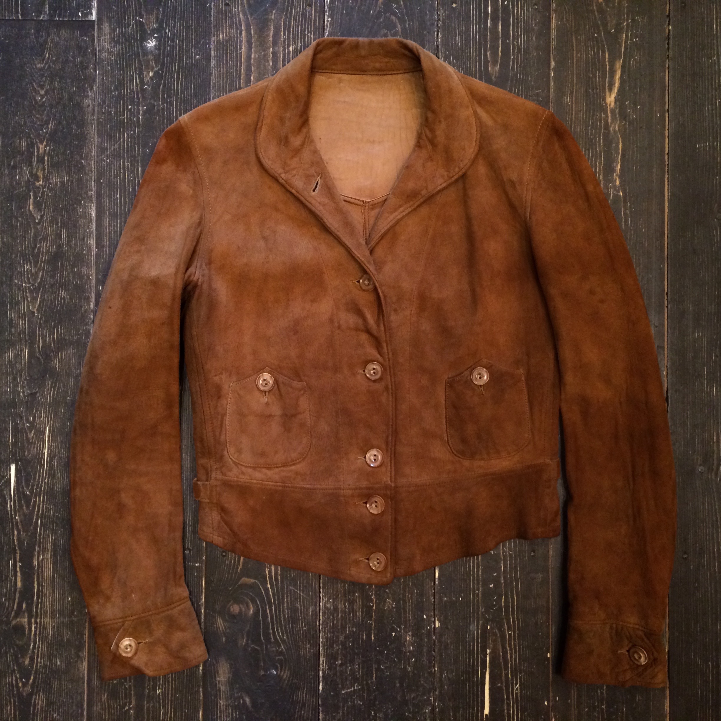 1930's Cossack style leather jacket | Button Up Clothing