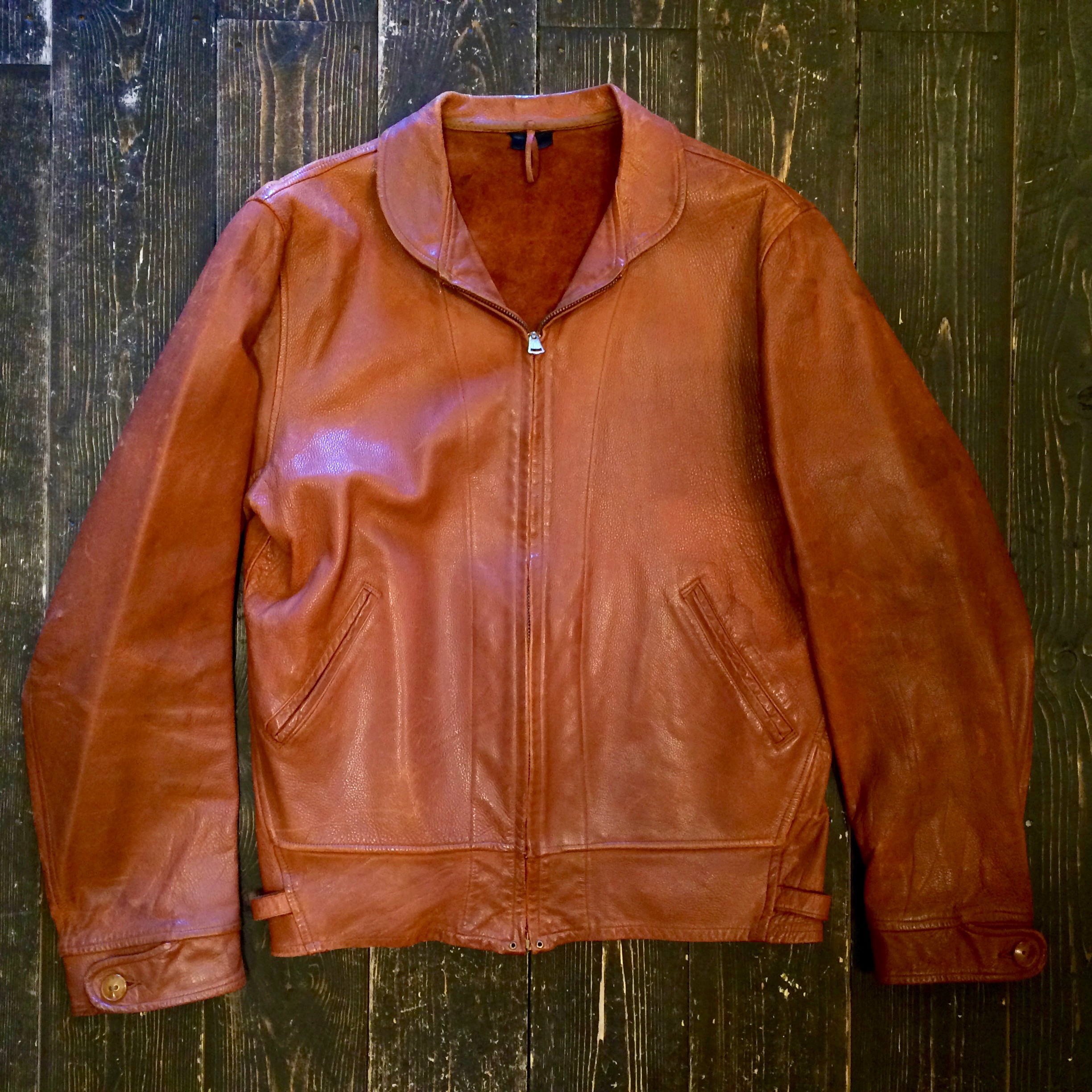 1930's Cossack style leather jacket | Button Up Clothing