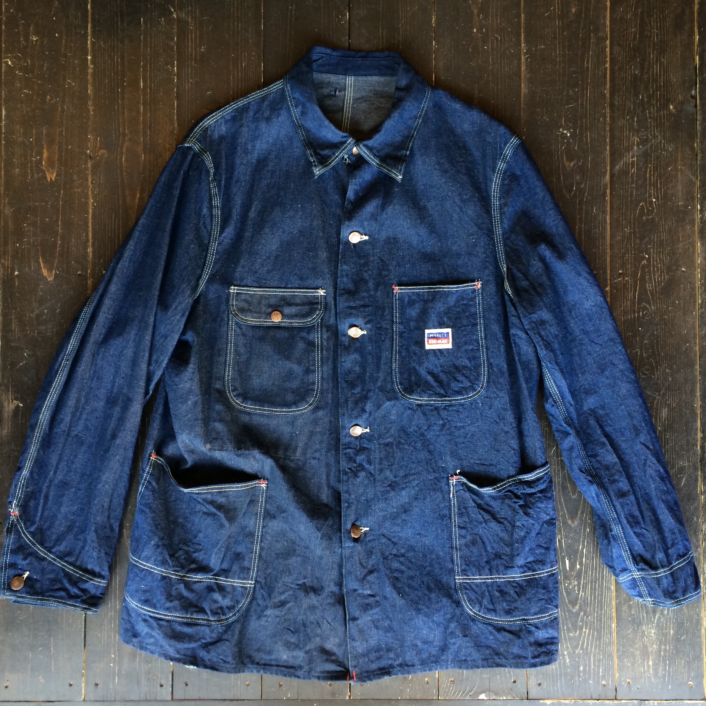 50's BIG MAC denim chore jacket | Button Up Clothing