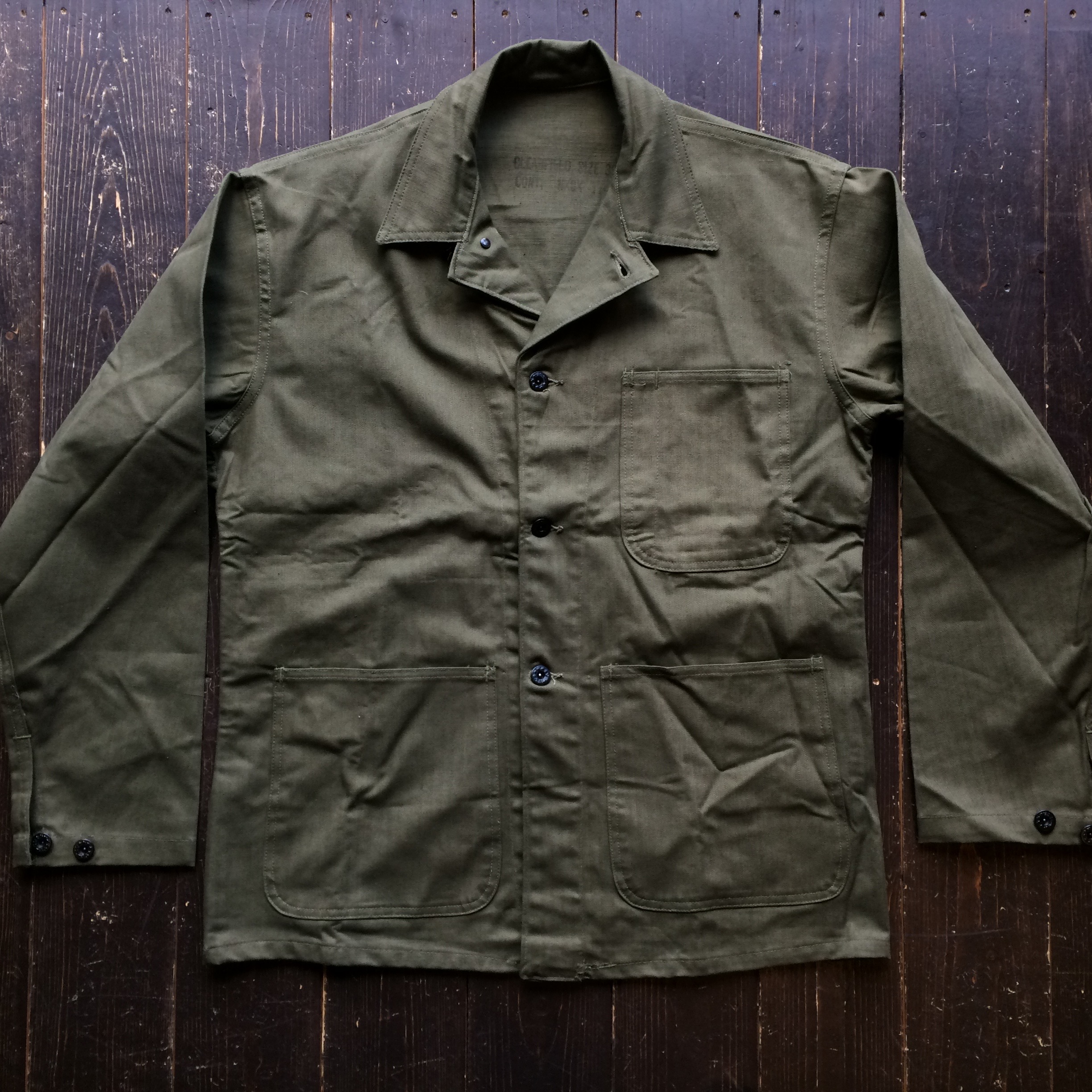 NOS 40's U.S.N. M-41 HBT utility jacket | Button Up Clothing