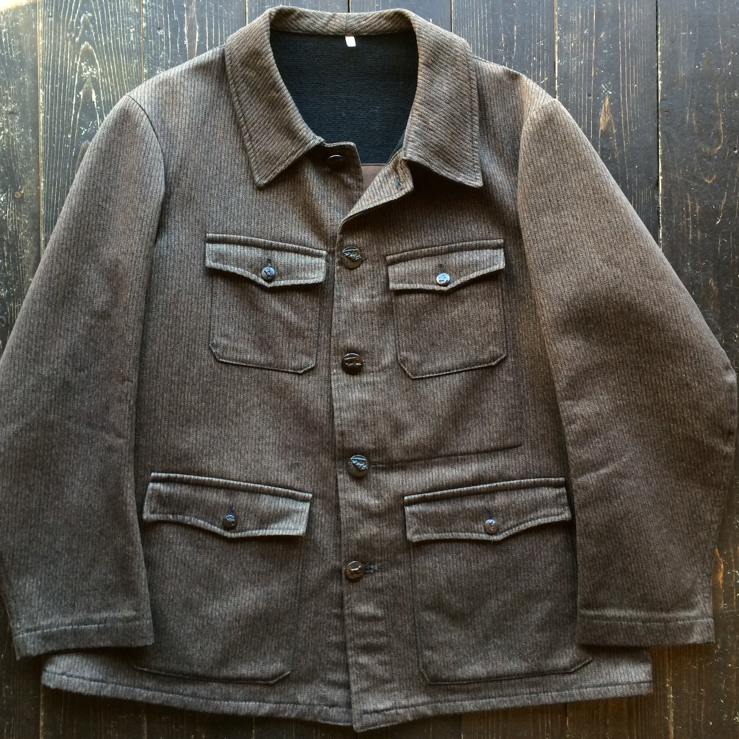 50's French hunting jacket | Button Up Clothing