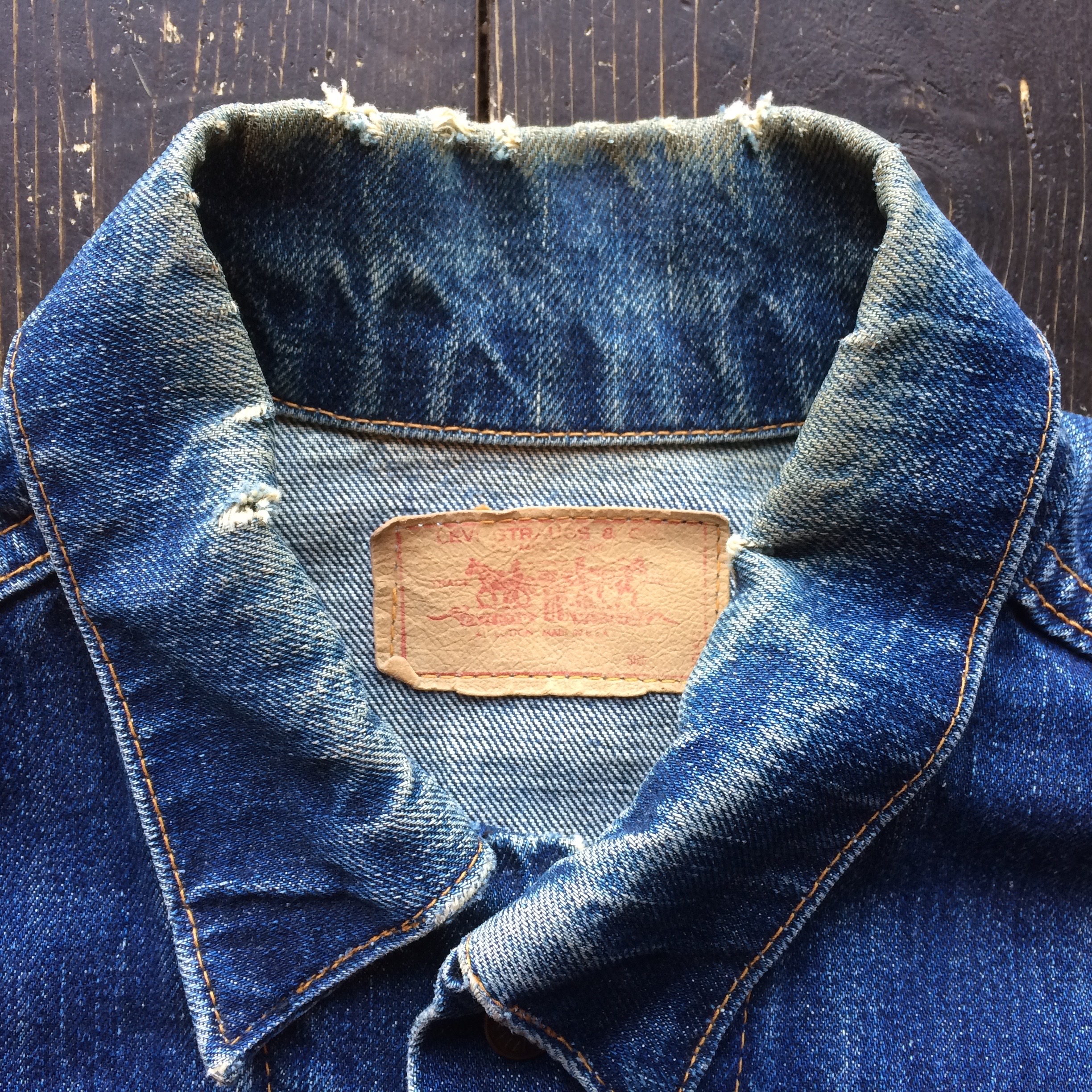 60s LEVIS 70805 デニムジャケット　BIGE 522 8表記以下古着屋□□□□_levis