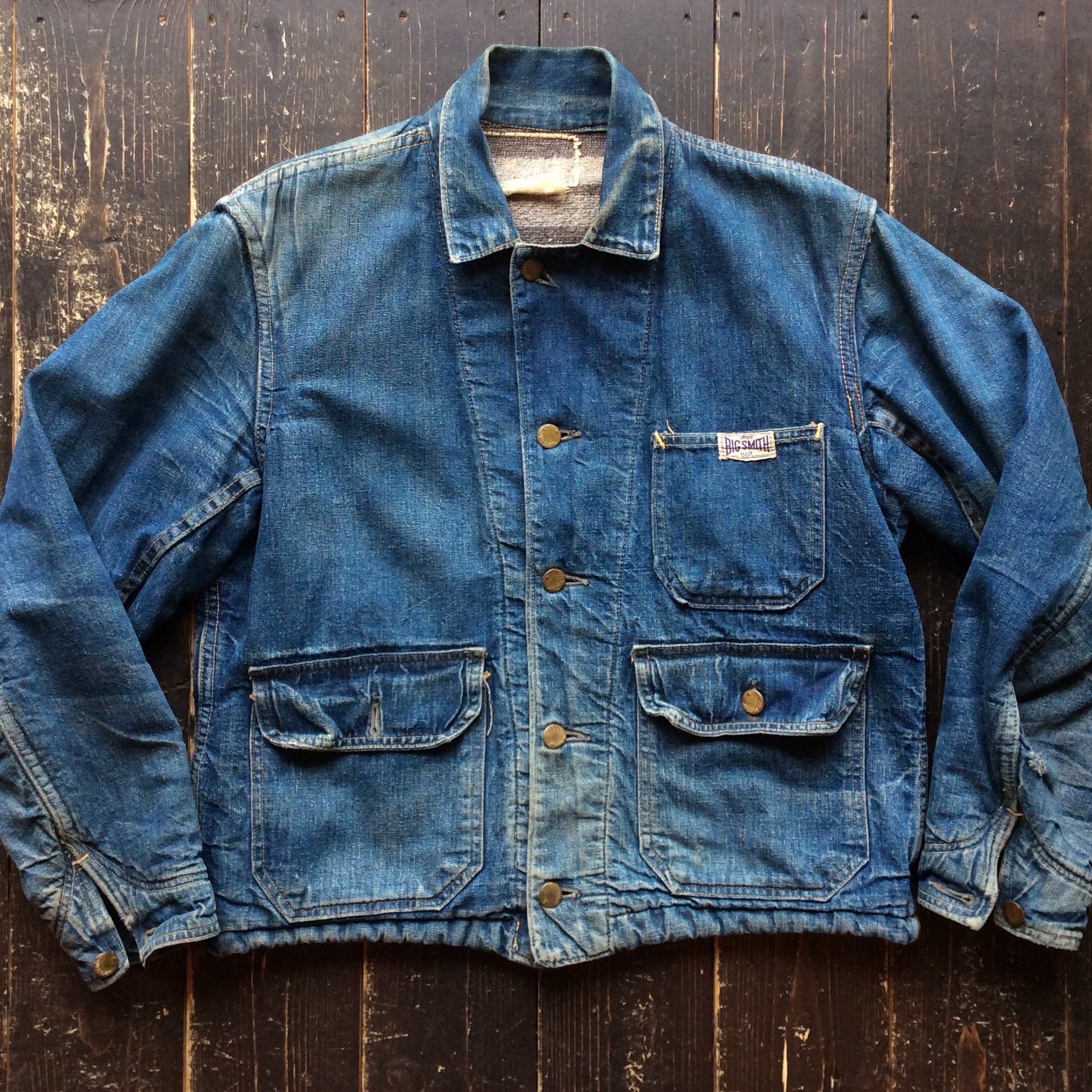 50's BIG SMITH lined engineer jacket | Button Up Clothing