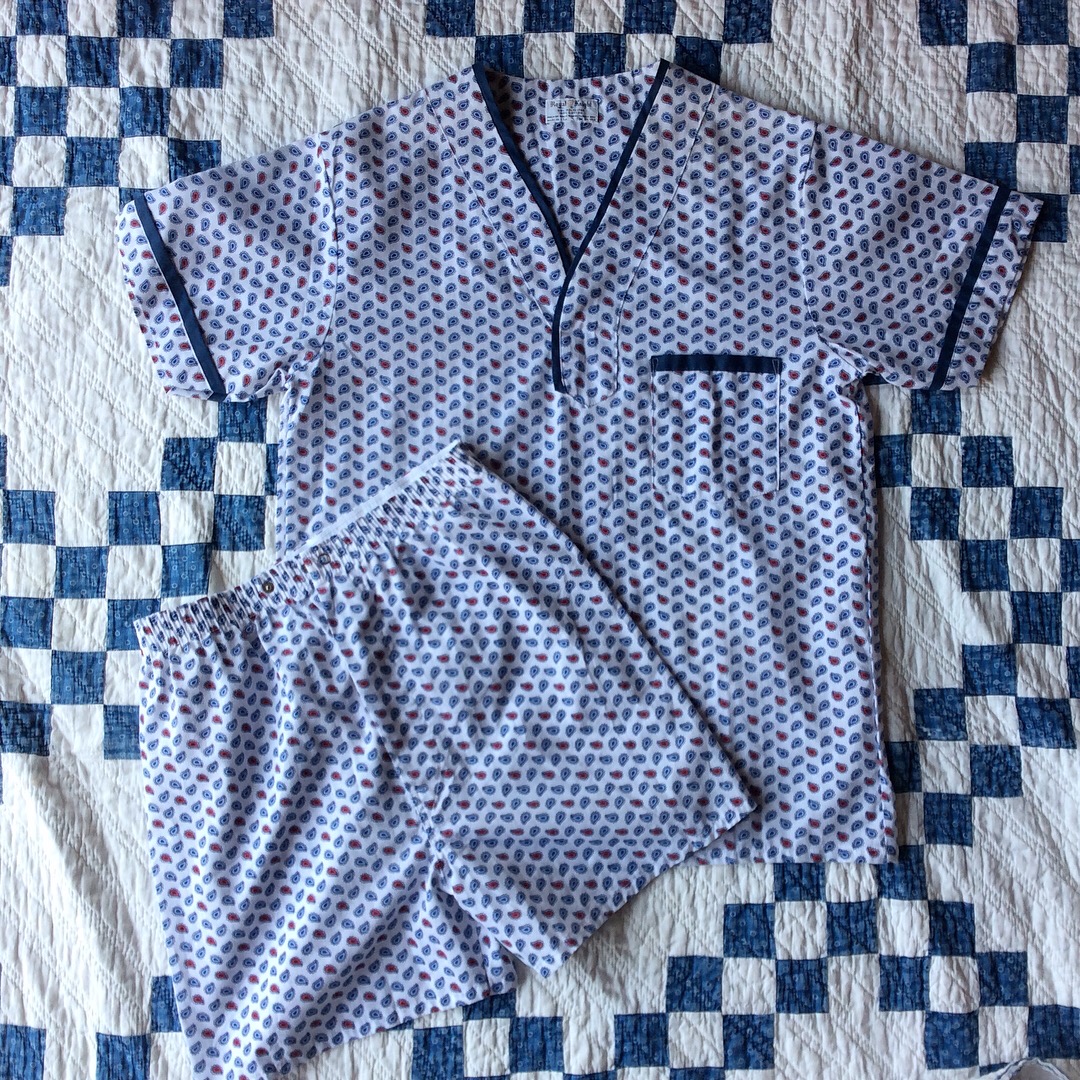 NOS 60's Royal Knight set-up pajama | Button Up Clothing