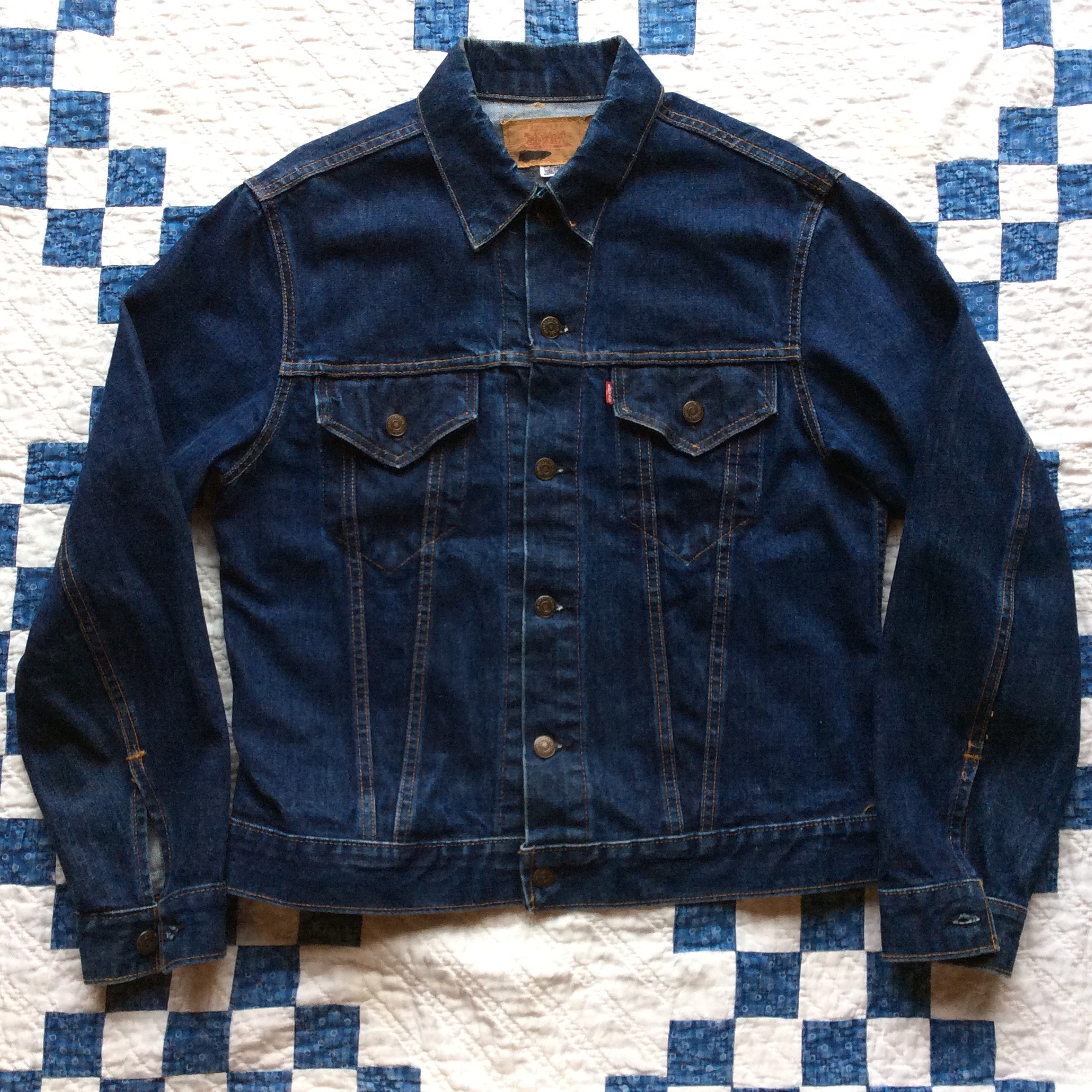 ブランケット付きですLEVI'S 70s 70505 small e - Gジャン/デニム