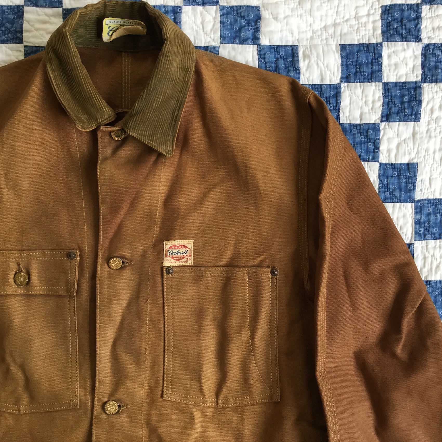 N.O.S. ~50's Carhartt duck chore jacket | Button Up Clothing