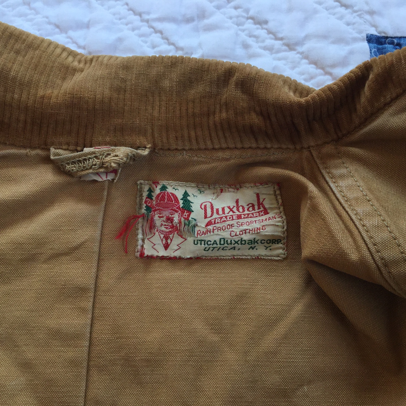 's Duxbak hunting jacket   Button Up Clothing