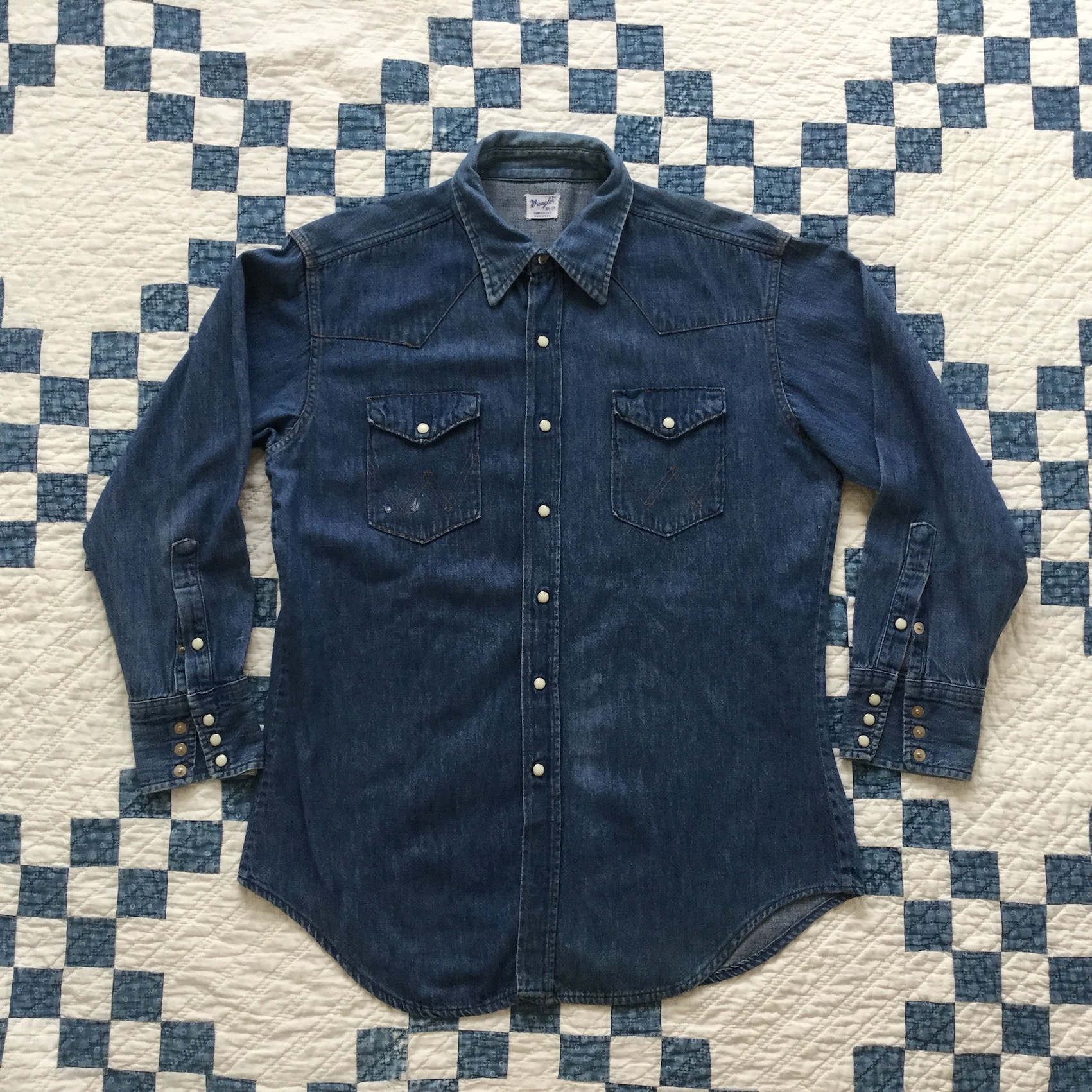60's~ Wrangler 27MW denim shirt | Button Up Clothing