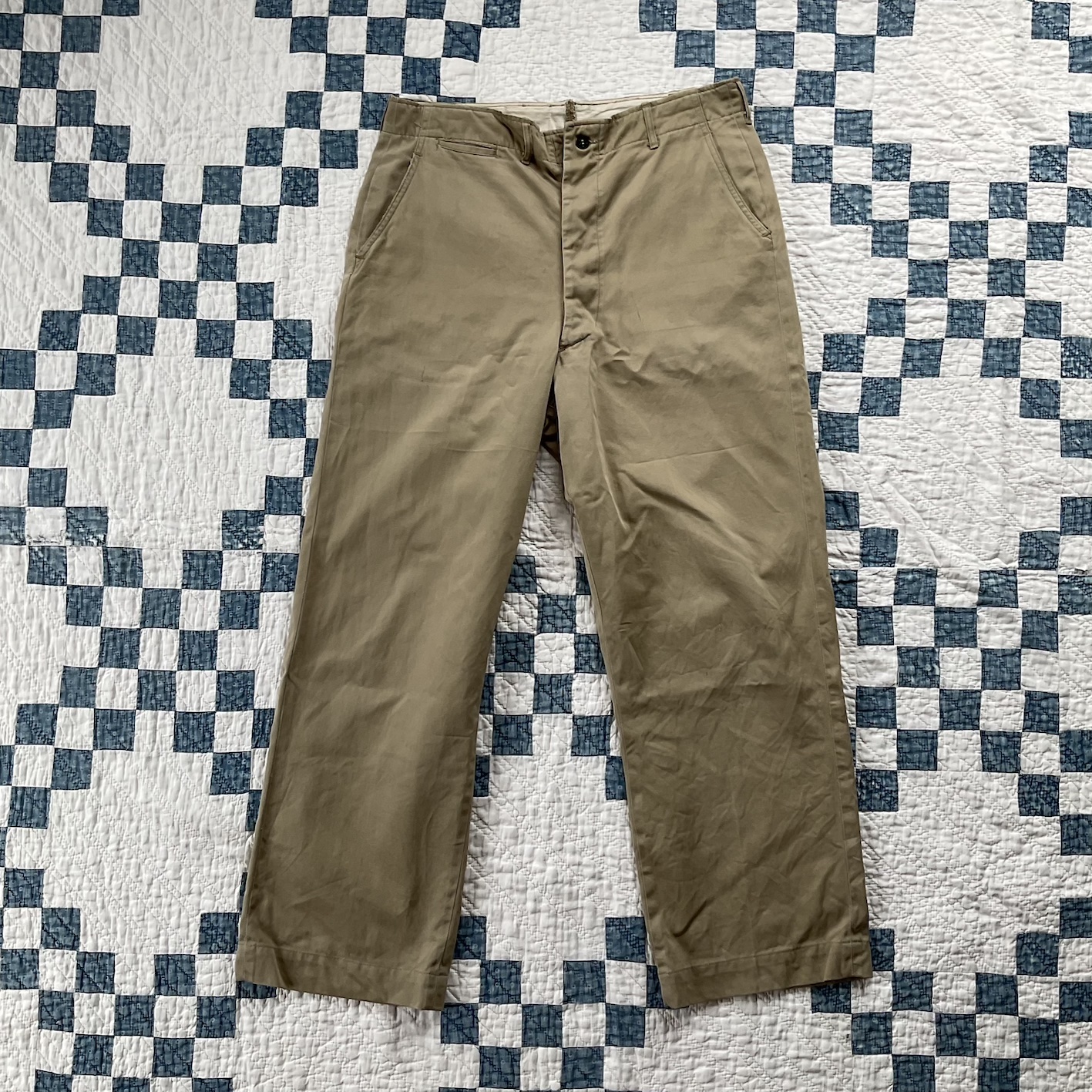 50's U.S.Army M-45 khaki chino pants | Button Up Clothing