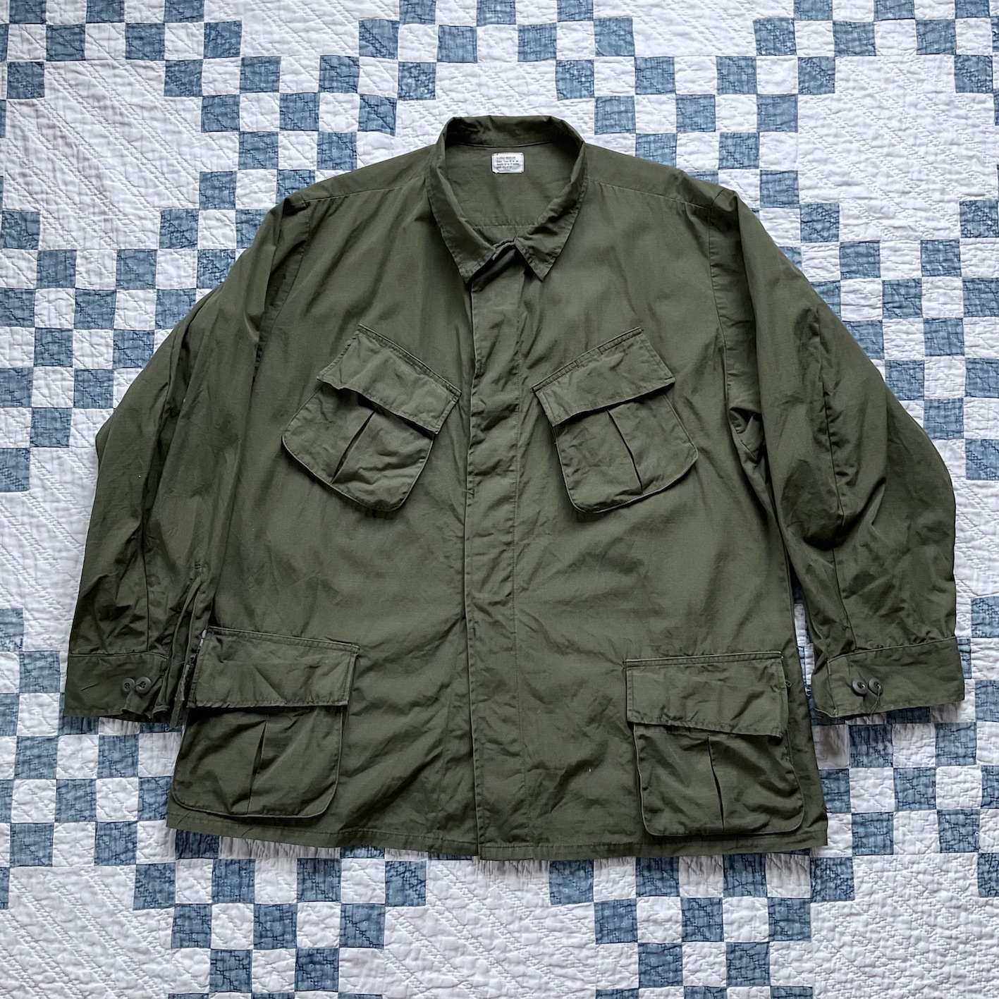 60's U.S.Army jungle fatigue jacket | Button Up Clothing